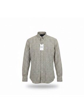 Barbour Mens Brown/Green Checked Shirt Regular Fit Sz XL